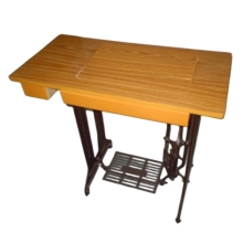 2-Drawer Cast Iron Stand Domestic Sewing Machine Table