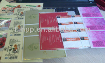 Printed labels and tags