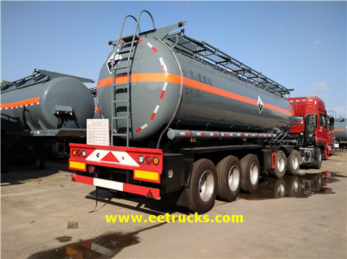 3 Axle 30 CBM Hydrochloric Acid Trailer Mizinga