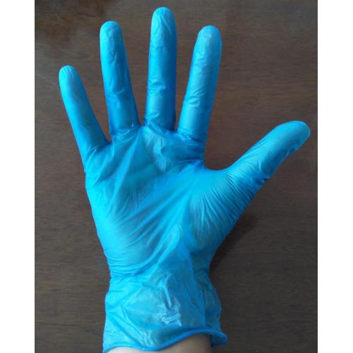 Guantes de vinilo sin polvo antiestático transparente de pvc