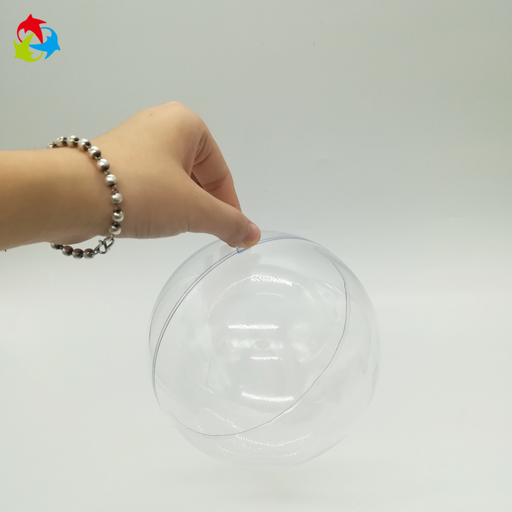 Openable Hanging Hollow Christmas Ornament Clear Plastic Ball