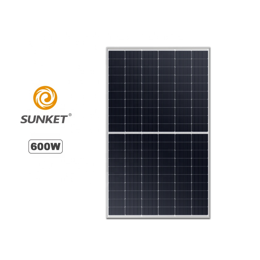 Panel solar de 210 mm 600W en comparación con Longi