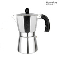 Moka Pot Kaffee Express Espressokocher Herdplatte Aluminium Kaffeekanne