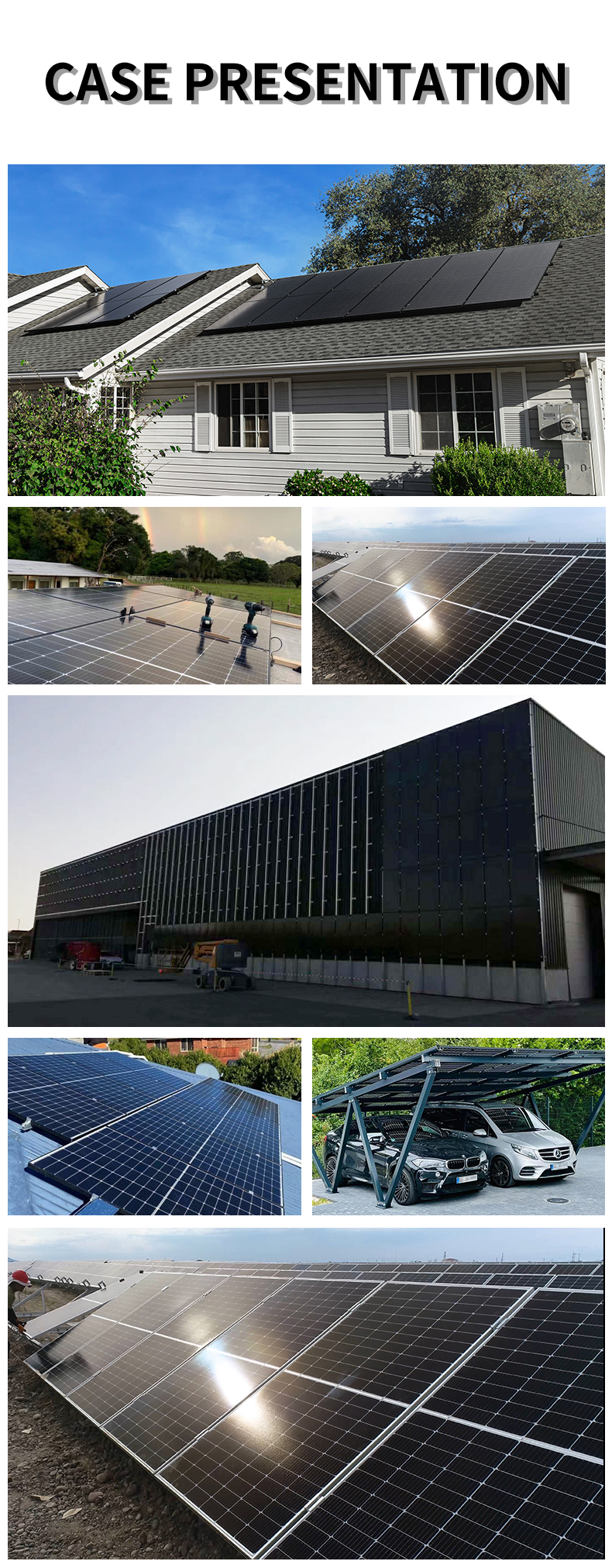 Op voorraad 480W All Black Solar Panel Factory