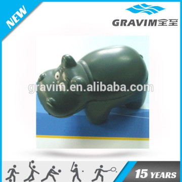 hippopotamus shape PU antistress ball