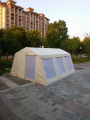 6x4.5m lona impermeável militar Camping barraca alívio barraca refugiado tendas