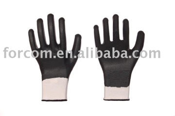 nitrile foam glove, nitrile dipping glove, safety glove