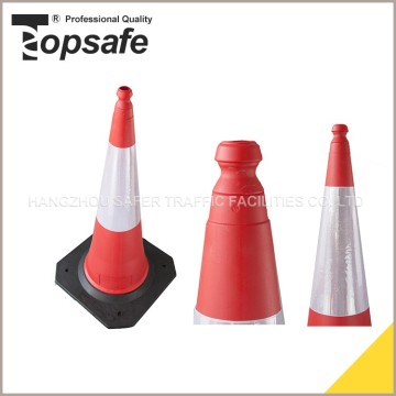 Unique design hot sale fluorescent orange pvc road traffic cone