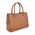 Robinson Saffiano Leather Tote Universal Laptop Bag Brown