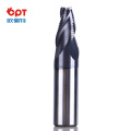 3 flutes long neck solid carbide end mill for aluminum