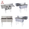 Stainless Steel Two Compartment Sink