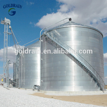 Hot-galvanized corrugated poultry feeding equipment silo