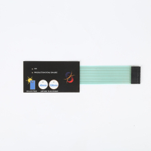 OEM metal dome matte finished membrane switch keypad