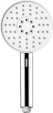 120mm Triple Function Round Push Dial Hand Shower