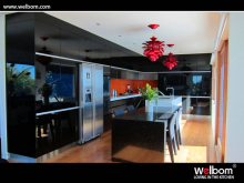 Black Custom Glossy Kithen Pantry