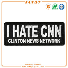 I Hate CNN Clinton News Networks embroidery patch