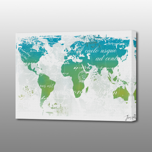 MP-507 världen karta populära målning
