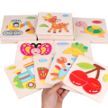 Inteligência Criação de brinquedos educativos Carton Animal Wooden 3D Puzzle