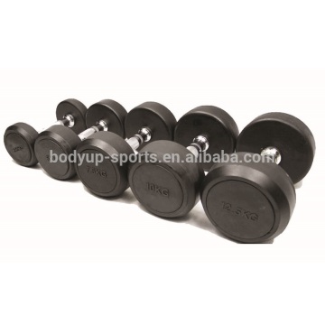 fixed rubber dumbbell Rubber Dumbbell for Fitness Equipments