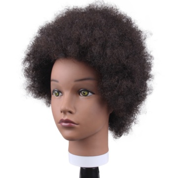manikin head with human hair ,afro training head