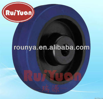 European type elastic rubber wheels for standard industrial caster