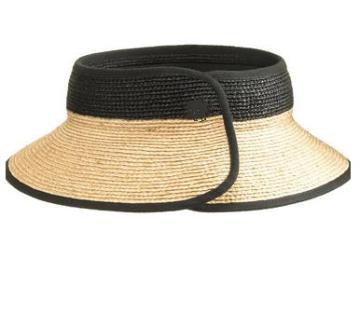 Ladies Upscale Beach Hollow Straw cap with collapsible