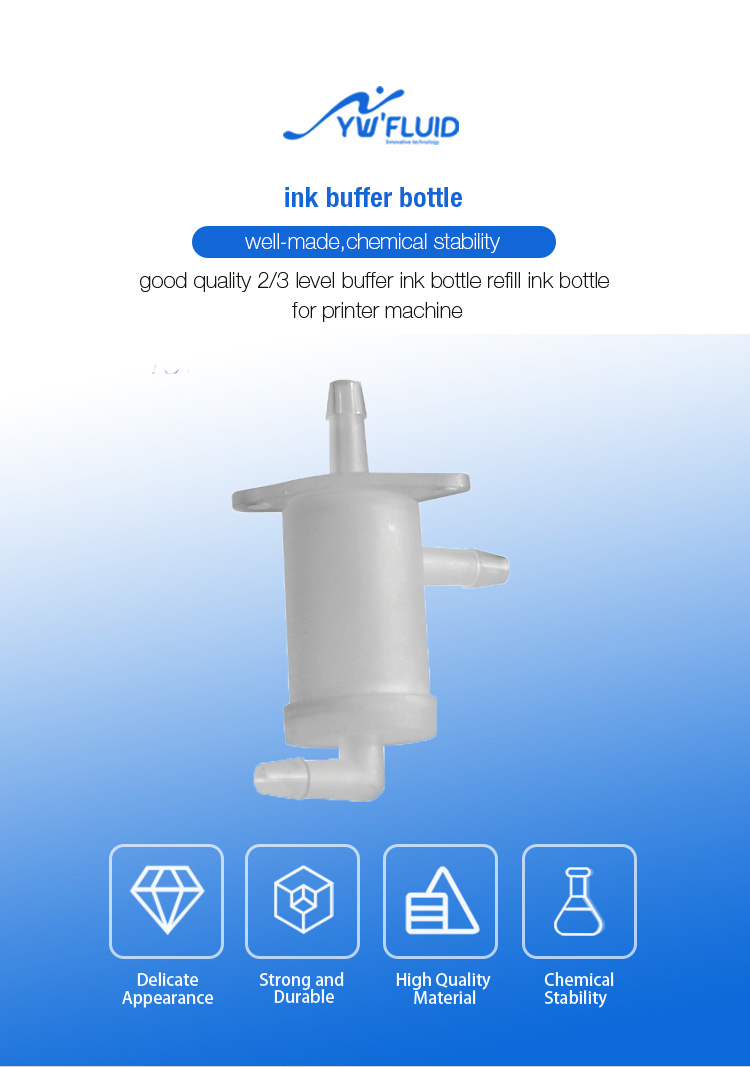 good quality 2/3 level buffer ink bottle refill ink bottle for printer machine