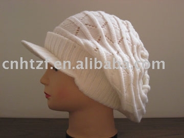 hand crocheted women's fashion cap