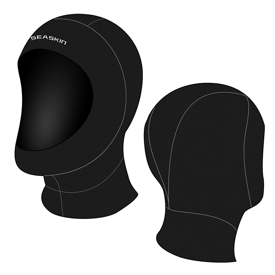 Seaskin Unisex 5mm ดำน้ำแบบยืดหยุ่นท่อง Neoprene Hood