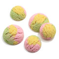 Bola de helado colorida de 18 mm y 24 mm, bola de nieve 3d Fltback para hacer joyas, accesorio de cuerda para el cabello Haipin