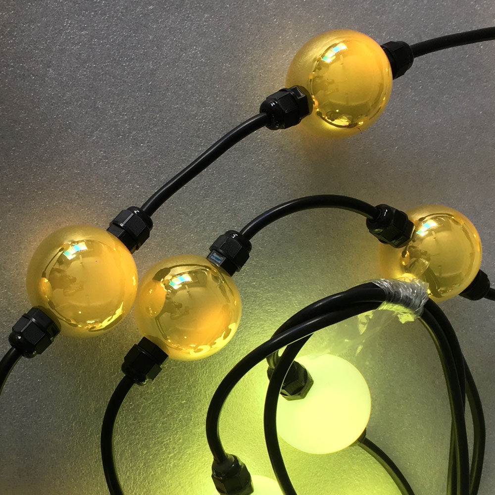 Flexible spacing D50mm LED light ball string