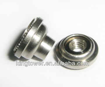 CNC nut round press nut for use in indenting thin steel sheet