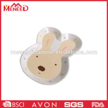 Melamine animal shaped cute dessert plates for sale