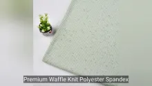 Polyester Spandex Waffle Fabric for Pajamas Garments