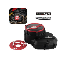 Transparent Clutch Cover Engine Side Cover Magneto for Ducati Monster 821 Scrambler 800