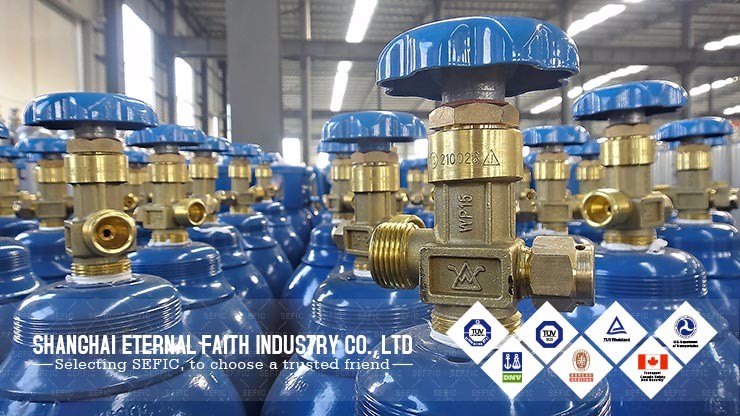 CGA series industrial / medical oxygen cylinder safety valve