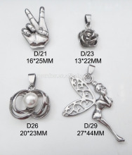 Stainless Steel Angel Wing Charms