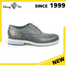 Alibaba Men Shoes Fashion Grey Pu African Oxford Shoes Design For Men