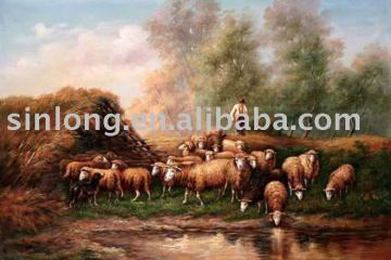 handpainted animal oil painting