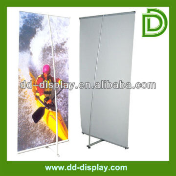 fiber pole L banner screen