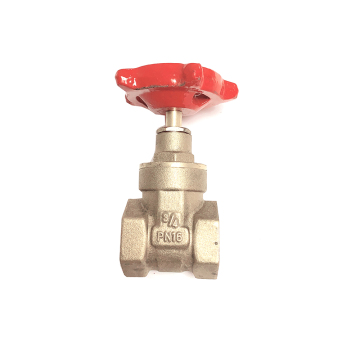 Iron handle forged brass gate valve