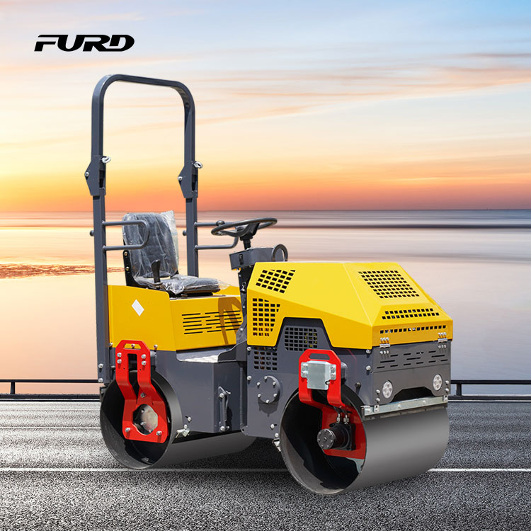 Diesel Power Hydraulic 1Ton Road Roller Machine