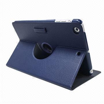 Folio Leather Smart Cover Case for iPad Mini Retina Tablet PC, with Stand and 360 Degree Rotation