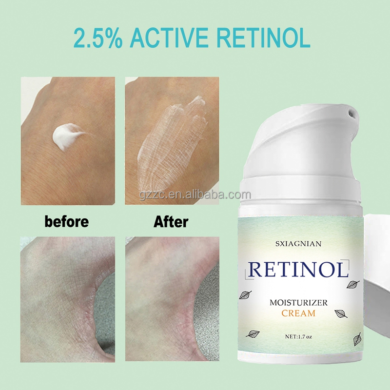 Amazon hot selling 2.5% retinol night cream moisturize face retinol cream