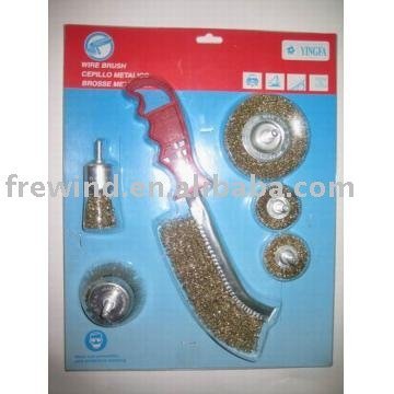 6PCS WHEEL BRUSH SET