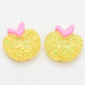 Hars Glitter Fruit Cabochon Kids Toy Decor Items 100 stks 18*20mm Leuke Miniatuur Craft Handgemaakte Craft Ornamenten