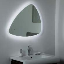 Modern LED Bathroom Mirror with Defogger, Dimmable Vanity Light & Frosted Design