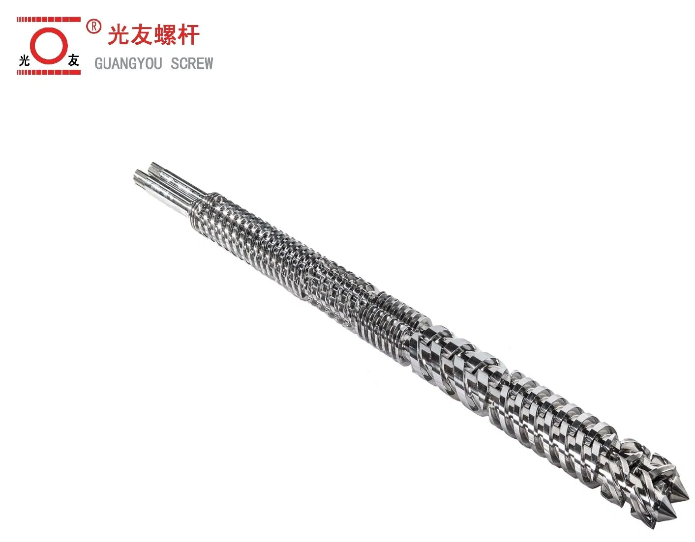Long-life tungsten-carbide-coated screw at bariles na bahagi