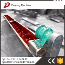 Material featured spiral screw conveyor
