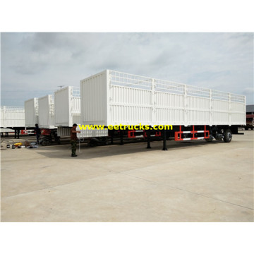 35ton Tri-essieu Cargo Box Semi Remorques